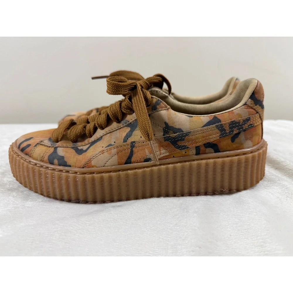 Puma Fenty Rihanna Creeper Camo Platform Sneakers Women's 8.5 EU39 Streetwear